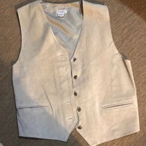 Suede tan vest
